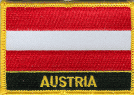 Austria Flag Patch - With Name