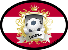 Austria Soccer Oval Decal