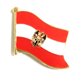 Austria with Eagle Flag Lapel Pin - Single