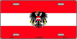 Austria with Eagle Flag License Plate