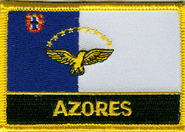 Azores Flag Patch - With Name