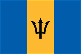 Barbados 3 feet by 5 feet Nylon Flag