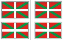 Basque Lands Flag Stickers - 50 per sheet