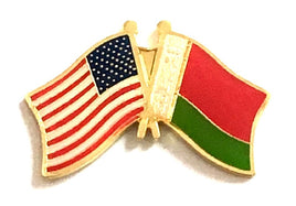 Belarus Friendship Flag Lapel Pins