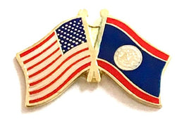 Belize Friendship Flag Lapel Pins