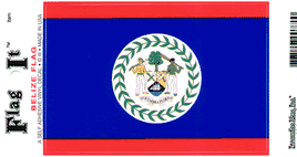 Belize Vinyl Flag Decal