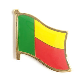 Benin Flag Lapel Pins - Single