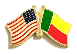 Benin Friendship Flag Lapel Pins