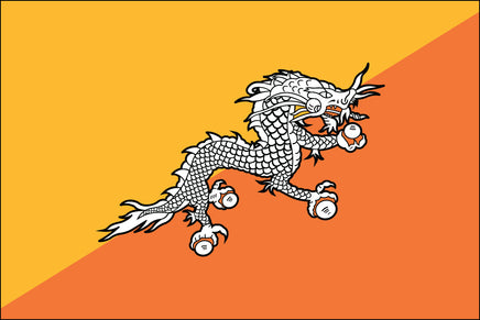 Bhutan 3'x5' Nylon Flag