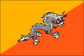 Bhutan Polyester Flag
