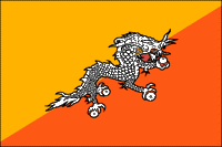 Bhutan Polyester Flag