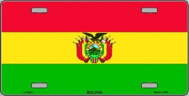 Bolivia Flag License Plate