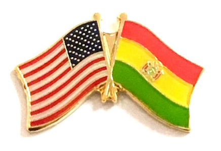 Bolivian Friendship Flag Lapel Pins