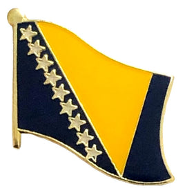 Bosnian Flag Lapel Pins - Single
