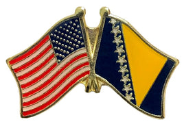 Bosnian Friendship Flag Lapel Pins