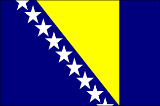 Bosnian Polyester Flag