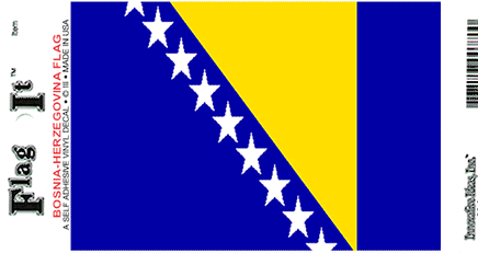 Bosnian Vinyl Flag Decal