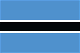 Botswana 3'x5' Nylon Flag