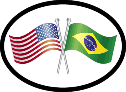 Brazil Oval Friendship Decal