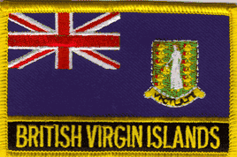 British Virgin Islands Flag Patch - Wth Name