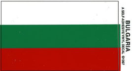 Bulgarian Vinyl Flag Decal