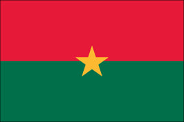 Burkina 3'x5' Nylon Flag