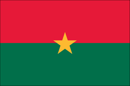 Burkina 3'x5' Nylon Flag