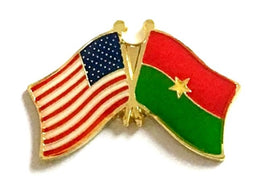 Burkina Faso Friendship Flag Lapel Pins