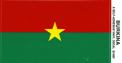 Burkina Faso Vinyl Flag Decal