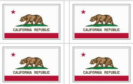 California State Flag Stickers - 50 per sheet