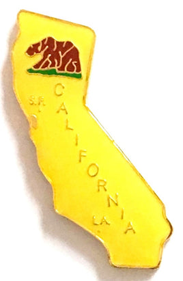 California State Lapel Pin - Map Shape