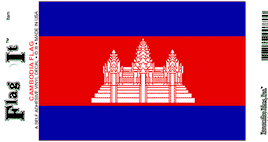Cambodian Vinyl Flag Decal
