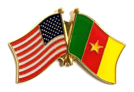 Cameroon Friendship Flag Lapel Pins