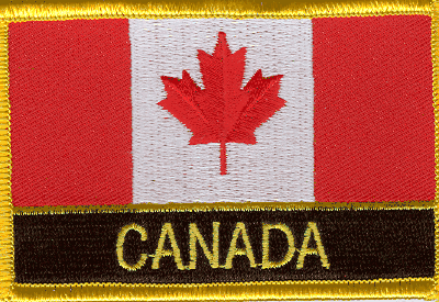 Canada Flag Patch - Wth Name