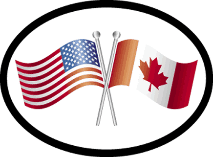 Canada Oval Friendship Decal