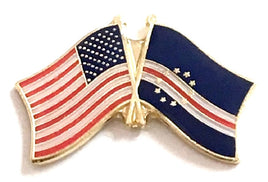 Cape Verde and American Friendship Flag Pin