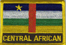 Central African Republic Flag Patch - Wth Name