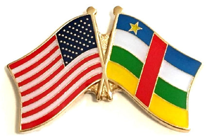 Central African Republic Friendship Flag Lapel Pins