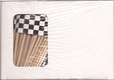 Checkered Racing Toothpick Flags