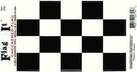 Checkered Racing Flag Decal