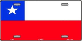 Chile Flag License Plate