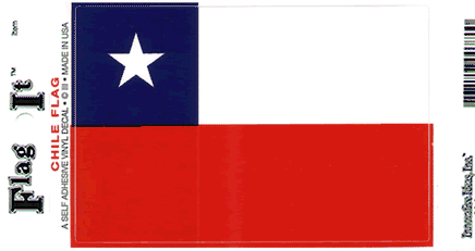 Chile Vinyl Flag Decal