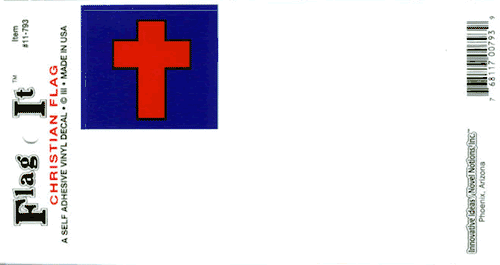 Christian Flag Decal | World Flags Direct