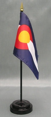 Colorado Miniature Table Flag - Deluxe