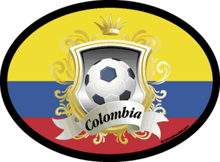 Columbia Soccer Oval Decal