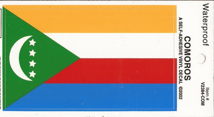 Comoros Vinyl Flag Decal