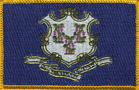 Connecticut State Flag Patch - Rectangle