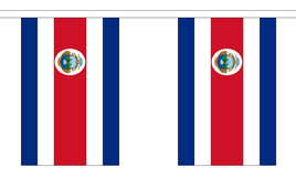 Costa Rica String Flag Bunting