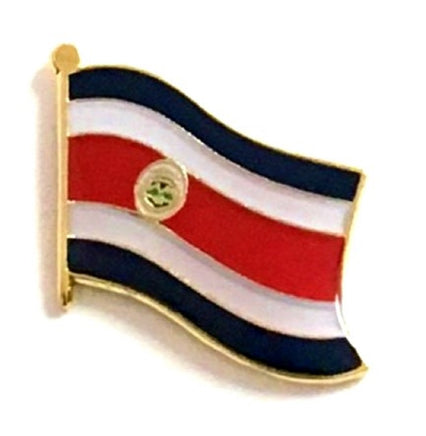 Costa Rican Flag Lapel Pins - Single