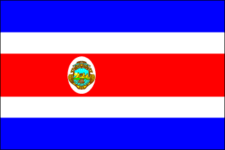Costa Rican Polyester Flag